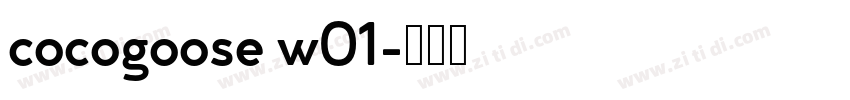 cocogoose w01字体转换